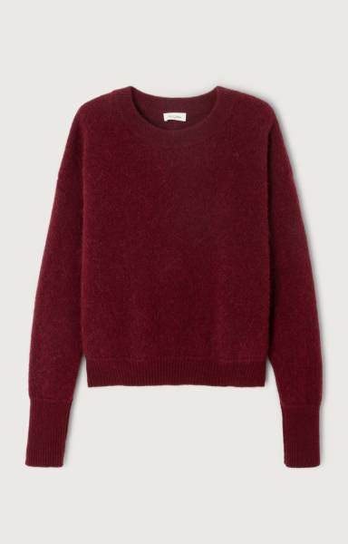 AMERICAN VINTAGE VITO18EH25 Vitow Pull-Grenat Chine