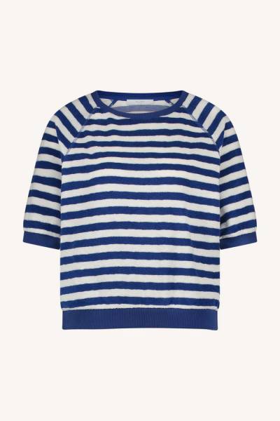 BY-BAR Amsterdam 25111035 Neva Slub StripeTop-Kingsblue