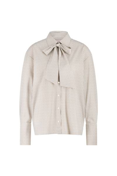 STUDIO ANNELOES 13287 Hollis dot check blouse