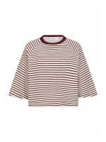 CO'COUTURE 33130 ErinCC Stripe Tee-Burgundy