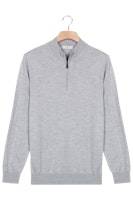 Thomas maine Pullover 1/2 zip 14gg Single Knit NOS84TM100