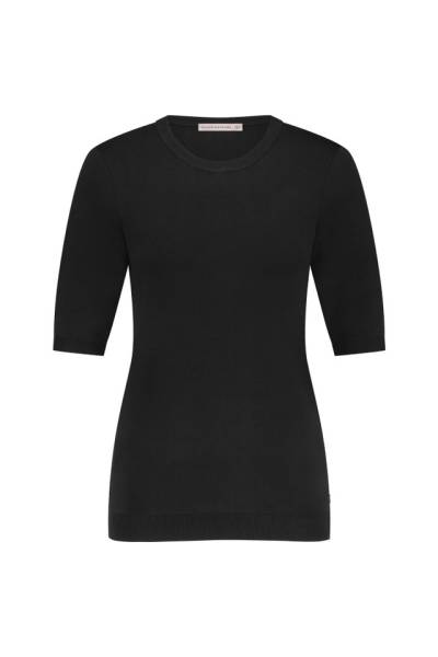 STUDIO ANNELOES 91530 Lana short slv pullover-black