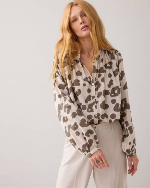 SUMMUM wijde blouse 2s3360-12267