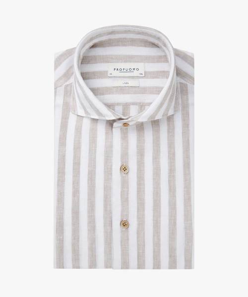 PROFUOMO LINNEN SHIRT PPWH10021A