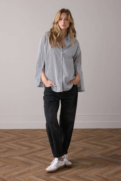 SUMMUM 2s3336-12166 Overhemdblouse met knopen