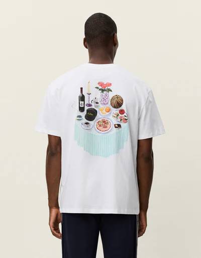 LES DEUX 1001106 Cole Table T-shirt-white