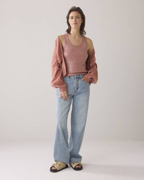 SUMMUM Rib tanktop 3s4873-5138 - Sephia Blush