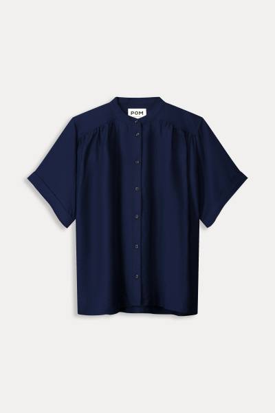 POM Amsterdam SP9141 BLOUSE - Deep Dark Blue