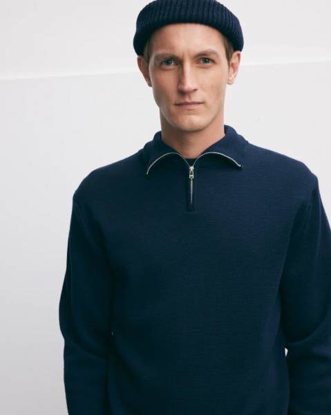 The Good People Half zip KAMARK/7800 NAVY