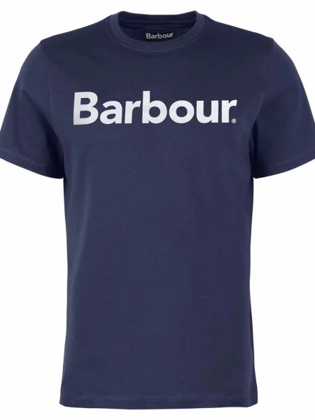 BARBOUR MTS0531/NY31 NEW NAVY logo T-shirt