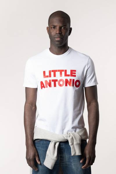 LITTLE ANTONIO T-SHIRT | BIG LITTLE TEE/ WHITE-RED