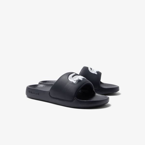 LACOSTE SLIPPERS SERVE SLIDE / NVY-WHT