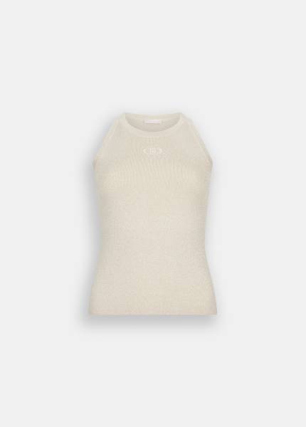 LIU JO UF5277MA76Q Lurex knit top