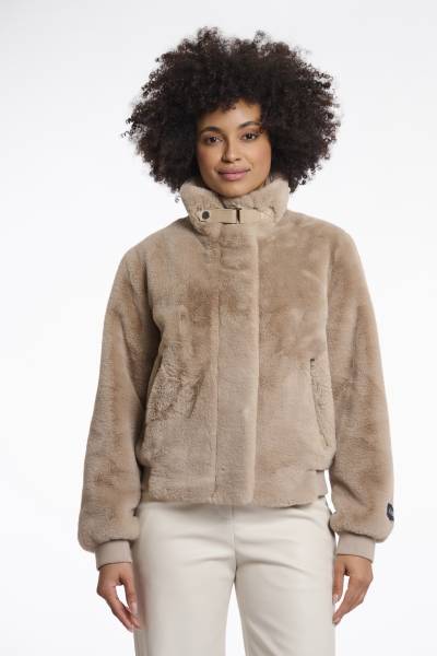 RINO & PELLE Ambra.7002511 Fake Fur Coat-oat