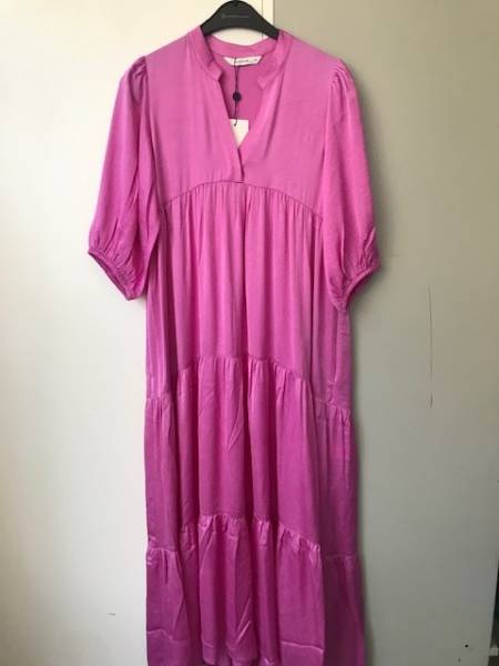 SUMMUM 5s1420-11817 Glanzende Strokenjurk