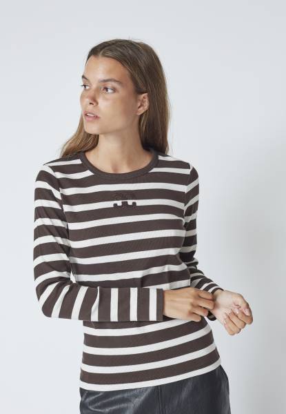 CO'COUTURE 43007 GrannyCC Rib Shirt Emb LS Bl