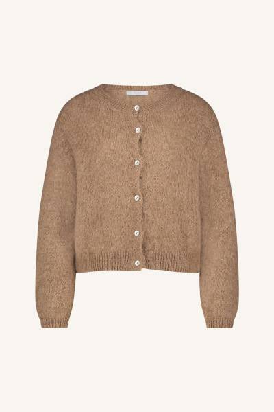 BY BAR Amsterdam 25514004 Cleo Natural Cardigan - Camel