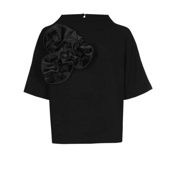 CarolineBiss 6600/10 Top Crepe met corsage