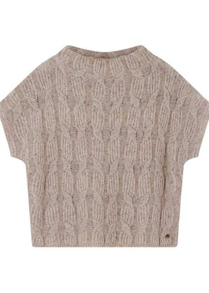 GUSTAV 58421 3763 Coya knit cape-Mocha