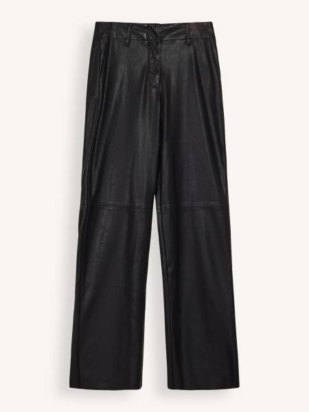 KNIT-TED 111P003 Naomi Pants PU leather black