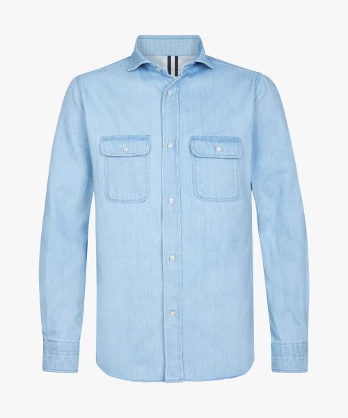 PROFUOMO DENIM OVERSHIRT PPWF10007B