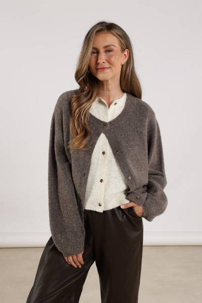 NKF05003 Mia Cardigan-Fango