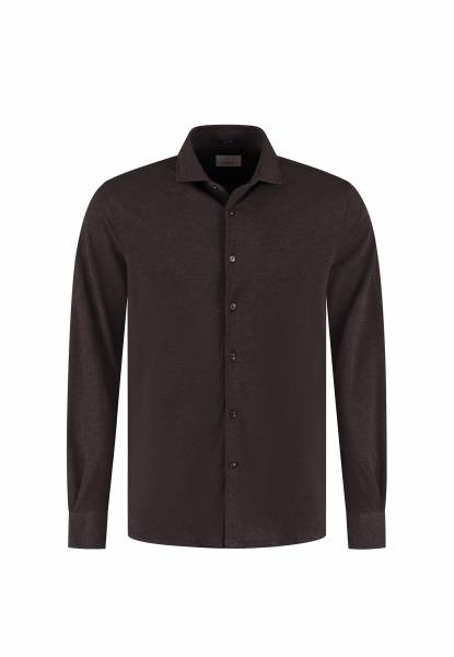 DSTREZZED KNITTED SHIRT 303714-AW25 Kirk dark brown