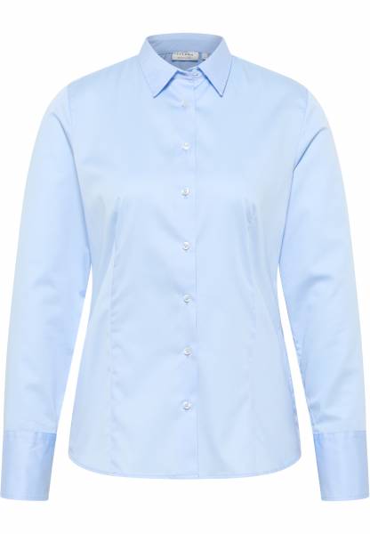 Eterna 5352 D708 Blouse Blue Cotton Satin