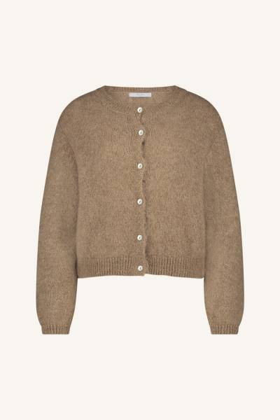 BY BAR Amsterdam 25514004 Cleo Natural Cardigan - Bisquit