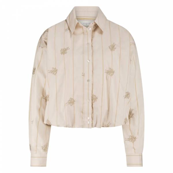 NUKUS NKF02055 Lara blouse embroidery sand