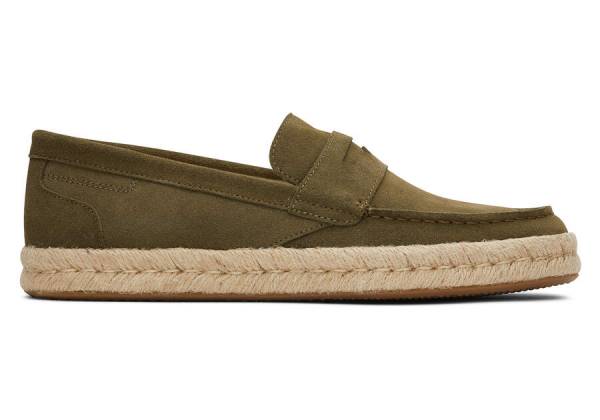TOMS STANFORD 2.0 Rope/OLIVE Suede