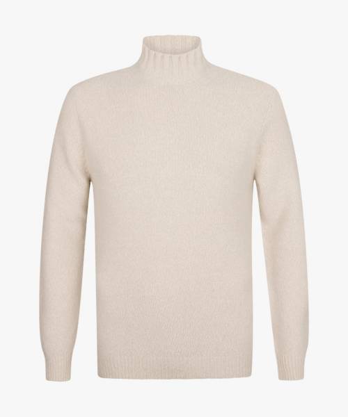 PROFUOMO beige wollen mockneck PPWJ30038D