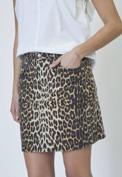 CO'COUTURE 34197 LeoCC Denim Skirt