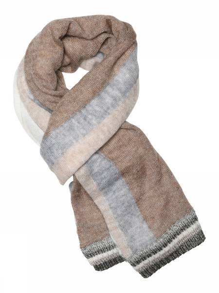 GUSTAV 58800 3582 Etine Stripe Scarf - Off White