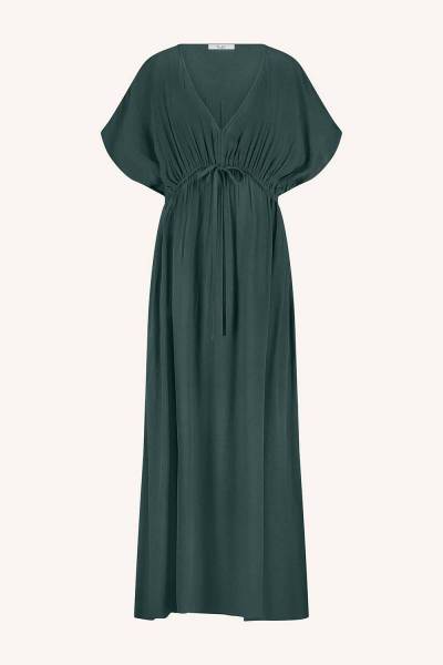 BY-BAR Amsterdam 25517002 Long Twill Jurk-dried basil