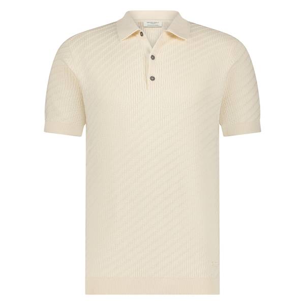 SEVEN DIALS knitted polo / 150 off white