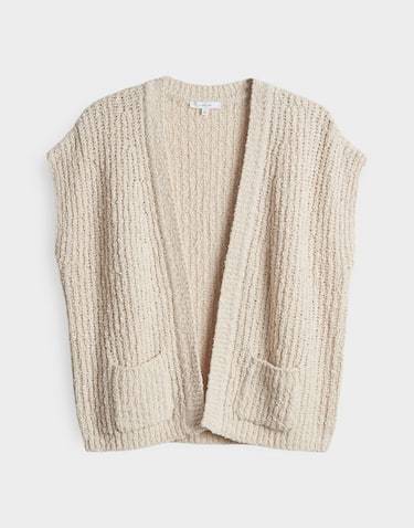 OPUS 10437613314367 Dimola boucle vest-natural glaze