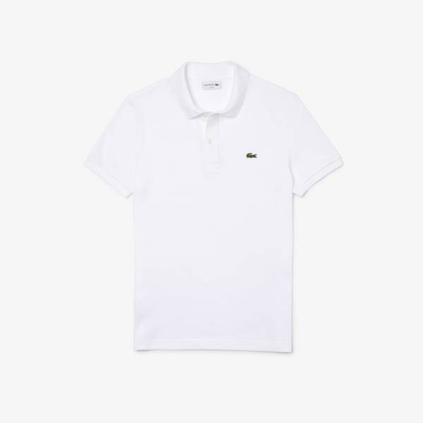 LACOSTE SLIMFIT POLO PH4012-31/001 WHITE