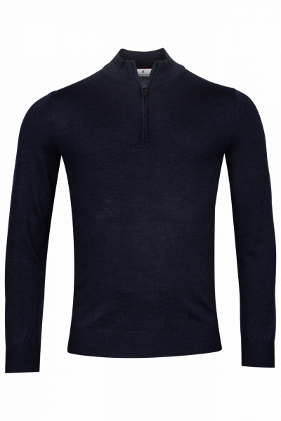 Thomas Maine Pullover 1/2 zip Donker Blauw NOS84TM100