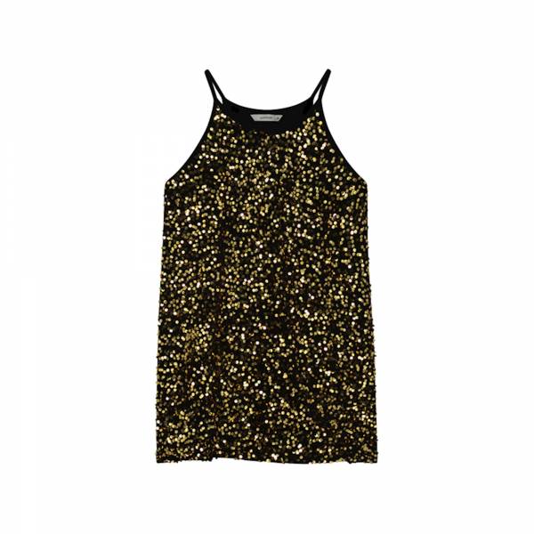 SUMMUM Singlet met gouden pailletten 2s3044-11936