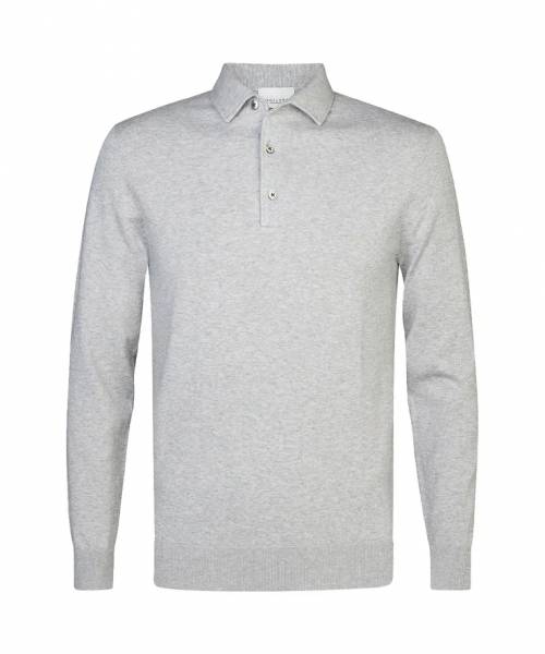 Profuomo Grijze luxury basic one piece polo PP2J00009B