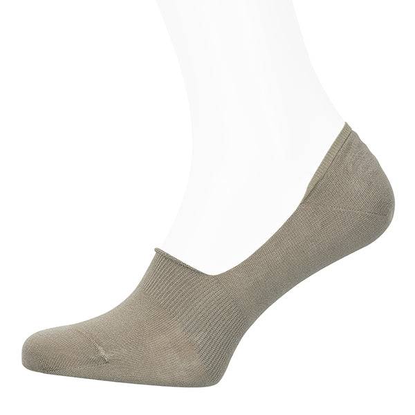 CARLO LANZA 400-09 Katoenen herensokken – Invisible-TAUPE NO SHOW