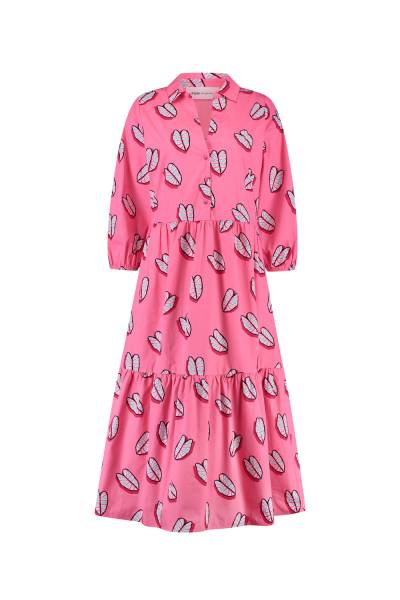 POM Amsterdam SP7299 Dress - Leaf it Pink