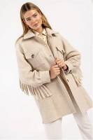 STUDIO ANNELOES 08369 Ivy solid fringe jacket